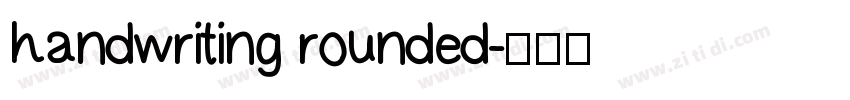 handwriting rounded字体转换